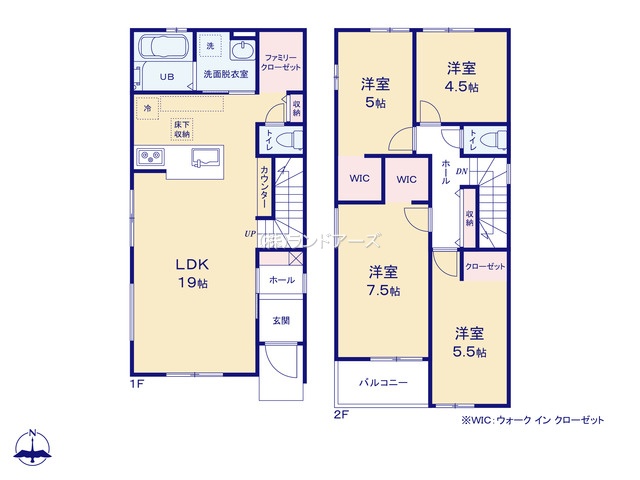 名古屋市中村区諏訪町2丁目(戸建)02の間取り図