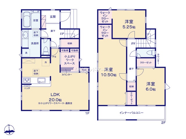 名古屋市港区船頭場2丁目（戸建）01（建売・3LDK・4,080万円）の間取り図