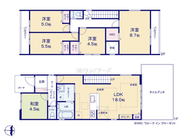 名古屋市名東区猪高台2丁目（戸建）02の間取り図