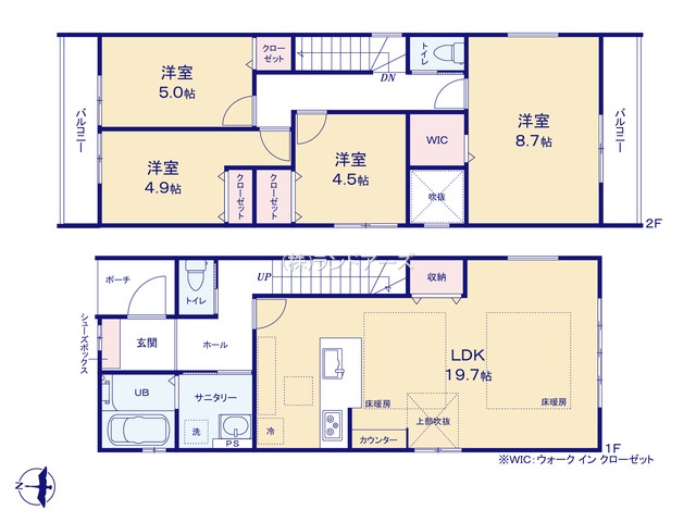 名古屋市名東区猪高台2丁目（戸建）03の間取り図