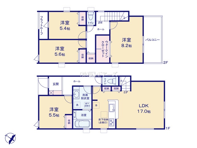 岡崎市宇頭町（戸建）02の間取り図