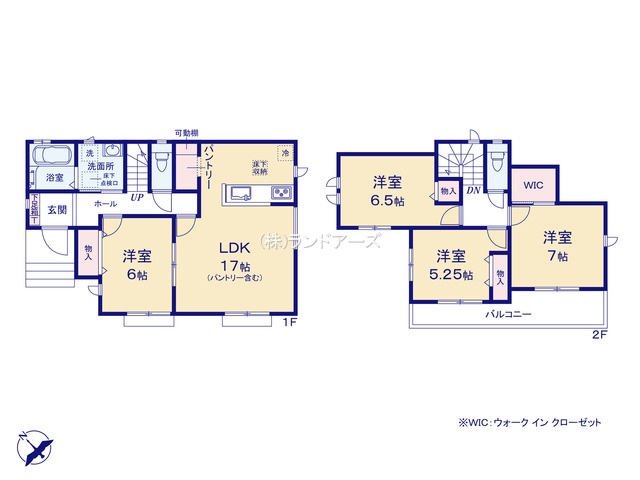 知多市新知字南新生（戸建）D（建売・4LDK・3,590万円）の間取り図