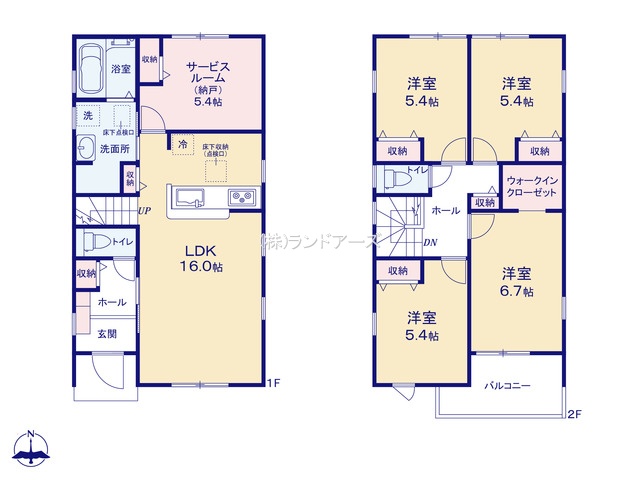 一宮市森本4丁目(戸建)01の間取り図