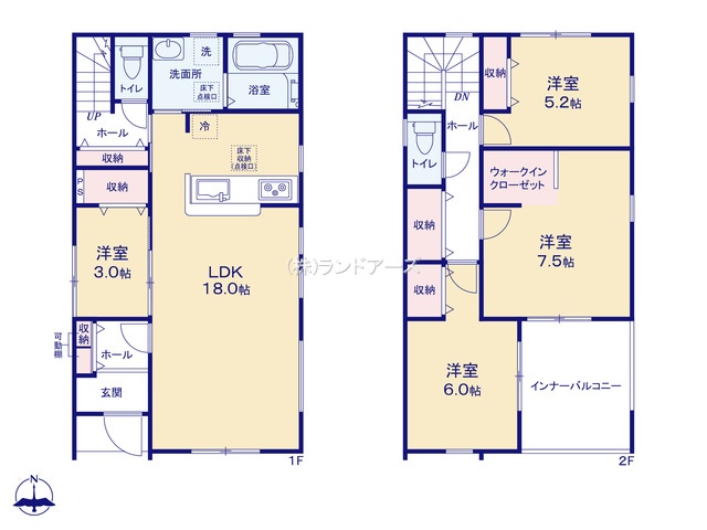 一宮市森本4丁目(戸建)02の間取り図