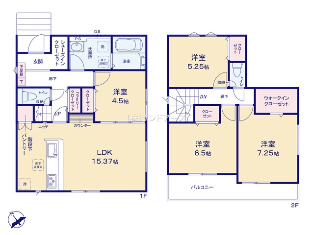 知多市寺本新町2丁目（戸建）03（建売・4LDK・3,392万円）の間取り図