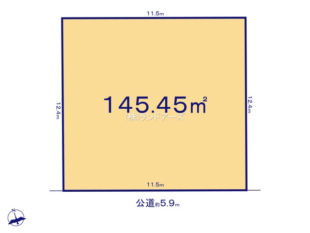 名古屋市港区小賀須2丁目(土地)02の間取り図