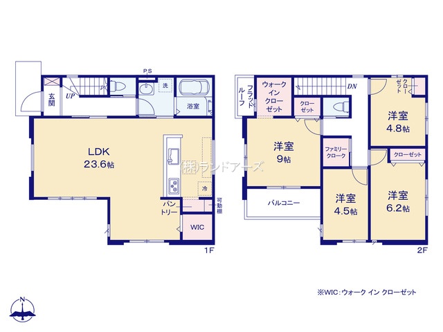 名古屋市千種区京命1丁目（戸建）01の間取り図