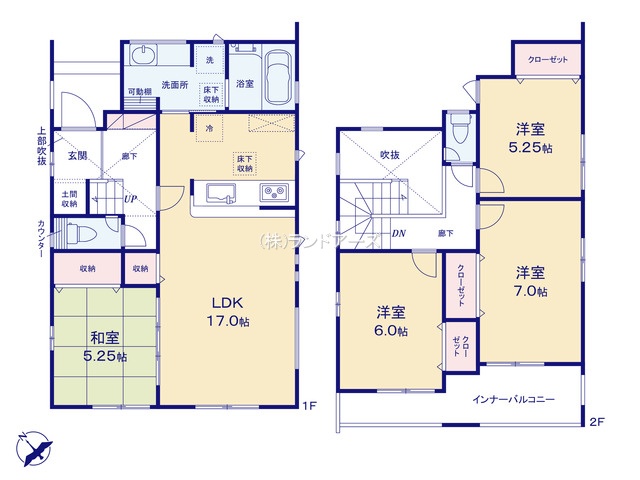 日進市藤塚3丁目（戸建）04（建売・4LDK・4,480万円）の間取り図