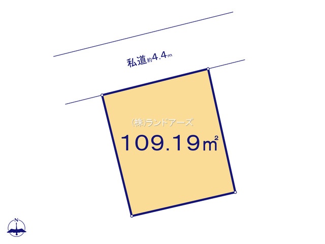 名古屋市守山区小幡千代田(土地)の間取り図