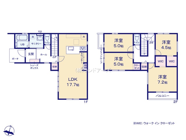 名古屋市港区十一屋3丁目（戸建）01（建売・4LDK・3,599万円）の間取り図