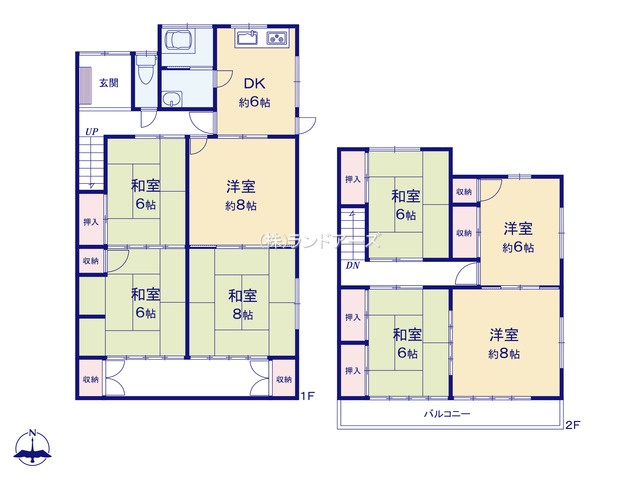 愛西市勝幡町東町(中古戸建・・1,149万円)の間取り図