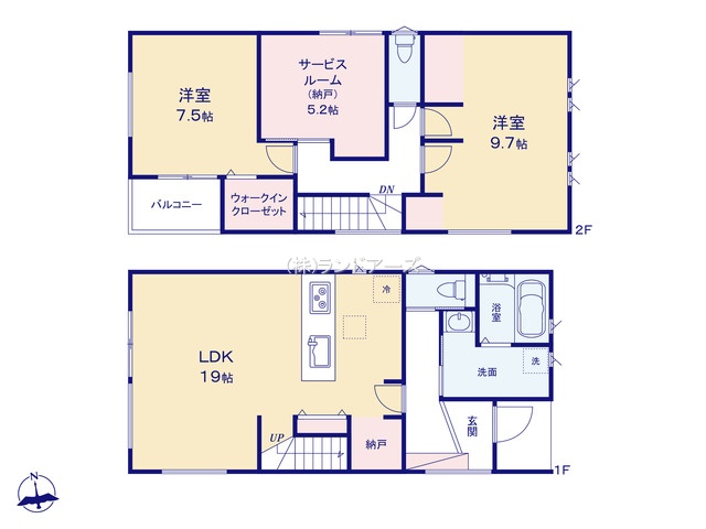 名古屋市中川区中郷5丁目（戸建）03の間取り図