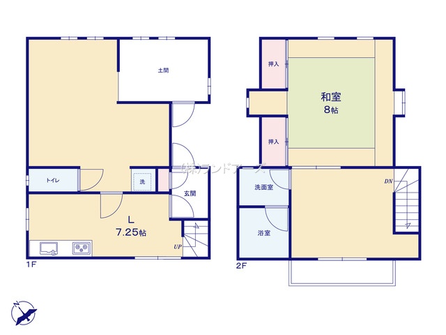 名古屋市名東区梅森坂1丁目（中古戸建・・2,999万円）の間取り図