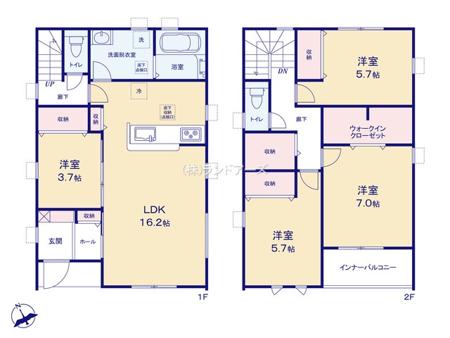 岩倉市曽野町居屋敷(戸建)03の間取り図