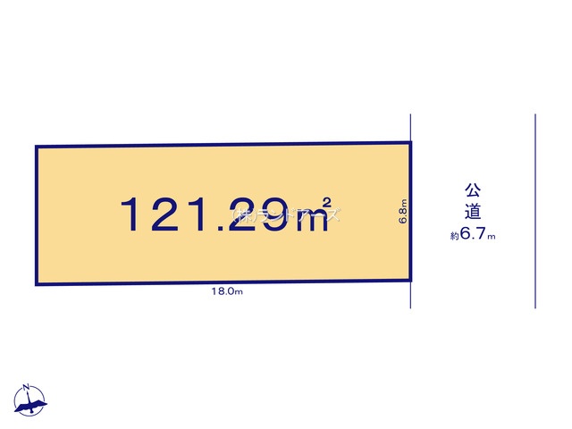 名古屋市緑区ほら貝1丁目（土地）02の間取り図