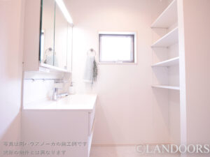 建売住宅の施工例｜洗面化粧台（名古屋市）｜メルディア